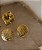 Brinco Organic redondo ouro 18K - Imagem 3